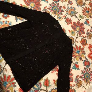 Black lace cardigan